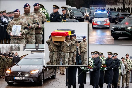 Vilniuje – jautrus atsisveikinimas su žuvusiu Belgijos kariu: užfiksavo išlydėjimo ceremoniją