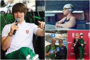 Su negalia gimusiai plaukikei G.Čepavičiūtei tėvų pasitikėjimas padėjo įgyvendinti svajonę