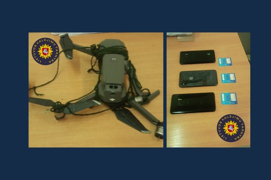 Telefonus į Kauno kalėjimą bandyta skraidinti dronu