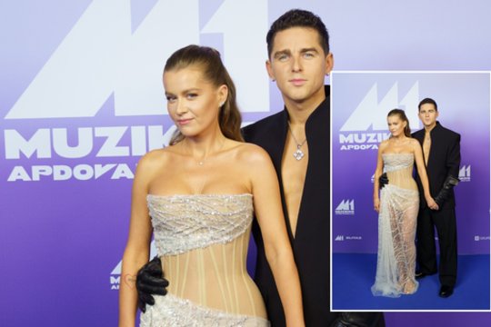 D. Montvydas pirmą kartą viešai kilimu žengė su S. Šerne: iš atlikėjo lūpų – meilės žodžiai