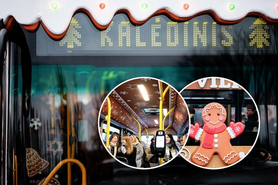 Tokio autobuso Vilniuje dar nematėte: jau rytoj į gatves išriedės tikros Kalėdos