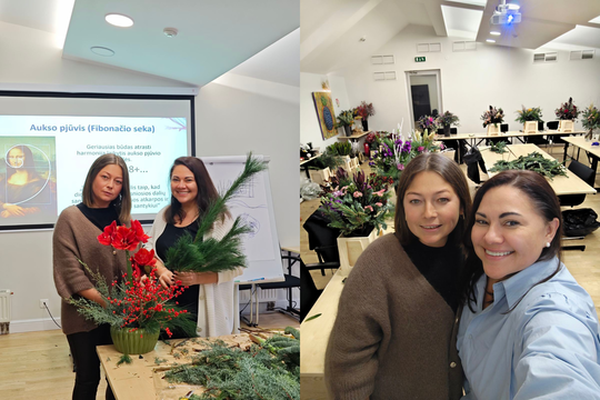 Tarptautinė floristikos mokykla Lietuvoje surengė mokymus su Ukrainos floristikos čempione Lesia Romaniuk