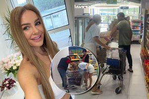 Nufilmuotas neįprastas Kristinos Meseguer poelgis parduotuvėje: kiti pirkėjai liko be žado