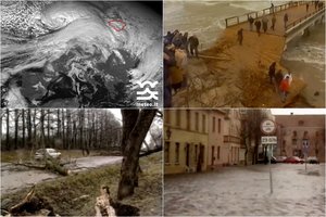 Audra, kokios nebuvo įmanoma net įsivaizduoti: uraganinis vėjas griovė net Palangos tiltą