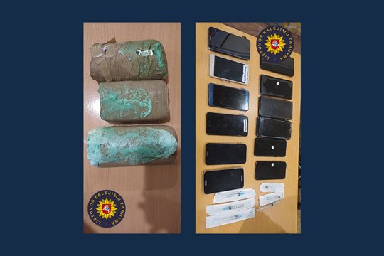 Alytaus kalėjime aptikti paketai su draudžiamais daiktais