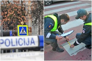 Telšiuose ir Vilniuje partrenkti per pėsčiųjų perėjas ėję žmonės