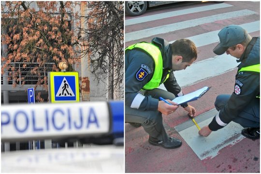 Telšiuose ir Vilniuje partrenkti per pėsčiųjų perėjas ėję žmonės