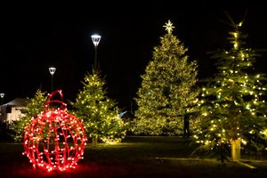 Biržuose – pasakiška Kalėdų eglė gniaužia kvapą: alsuoja tradicijomis ir auksu