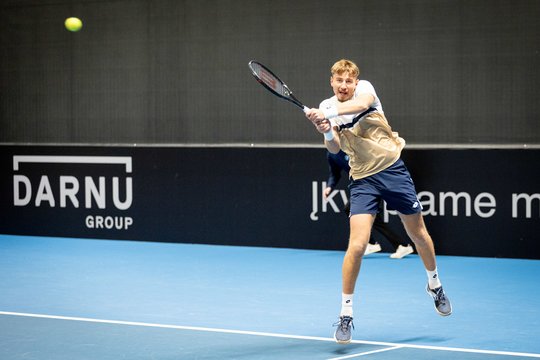 Lietuvos teniso derbyje – trijų setų kova ir E. Butvilo pergalė prieš V. Gaubą