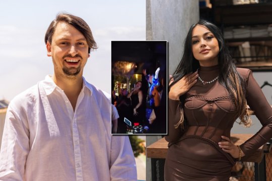 Socialiniuose tinkluose plinta netikėtas vaizdo įrašas: vakarėlyje užfiksuoti šėlstantys M. Falcon ir V. Mikaitis