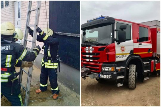 Iš degančio buto Ukmergėje išgelbėta neįgali moteris