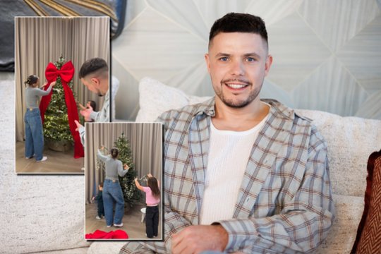 „Žemaituko“ O. Petrausko namuose suspindo pasakiška žaliaskarė: paviešino itin jautrų įrašą su šeima