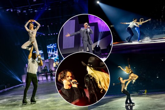 Klaipėda sudrebino pasaulinio lygio šou „Ledo melodijos“: pasirodė ne tik garsūs čiuožėjai, bet ir atlikėjai