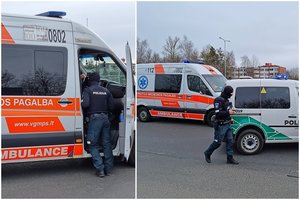 Vilniuje per autobuso ir automobilio „Opel“ susidūrimą nukentėjo pastarojo vairuotojas