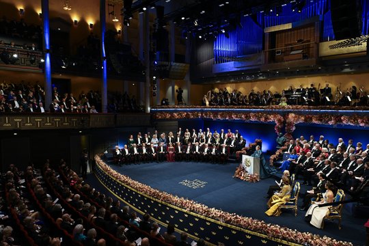 Stokholme įteikti Nobelio premijų medaliai ir diplomai