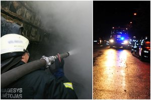 Tragiška naktis Kuršėnų daugiabutyje: per gaisrą vienas vyras žuvo, kitas – siaubingai sužalotas