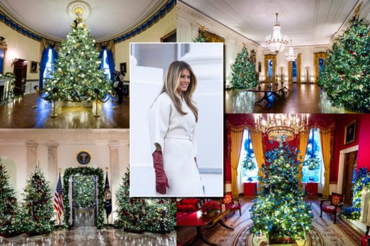 Baltieji rūmai virto jaukiais namais: pasižvalgykite, kaip juos išpuošė M. Trump