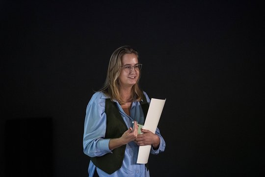 OKT teatre – konkurso „Dramos teritorija“ nugalėtojos Godos Simonaitytės pjesės „Šūdmala“ skaitymas