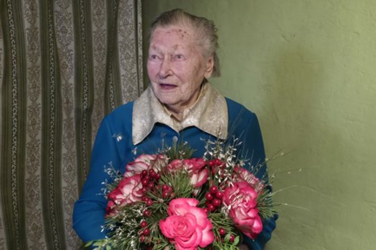 102 metų sulaukusi Agrifina iš Drūkčių kaimo visą gyvenimą praleido toje pačioje sodyboje