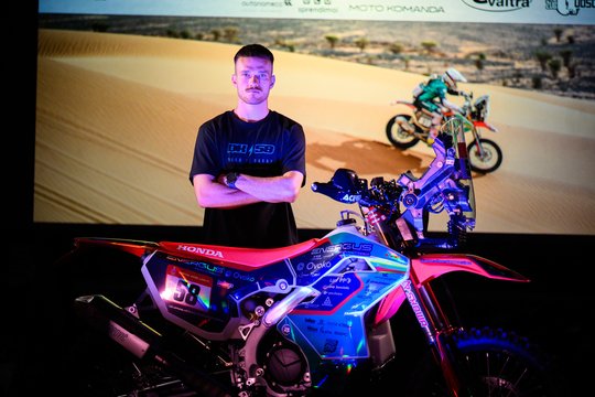 Dovydas Karka pristatė savo kelionę į Dakarą