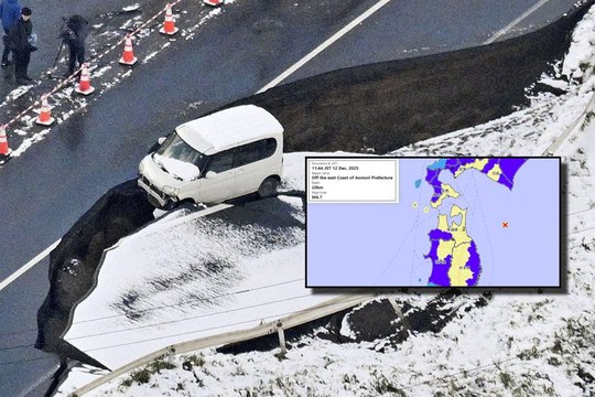 Japoniją supurtė dar venas galingas žemės drebėjimas: įspėjo apie cunamio pavojų