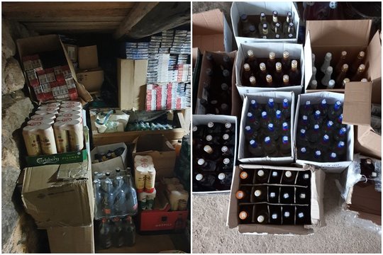 Zarasų rajone išaiškintas kontrabandos sandėlis