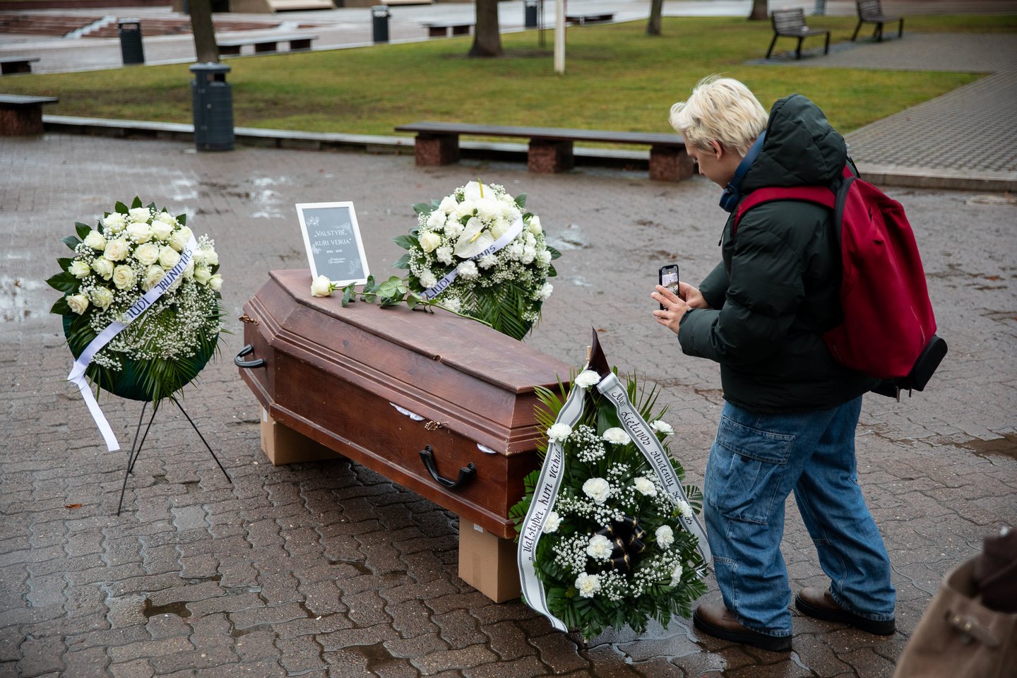   Akcija „In memoriam „Valstybė, kuri veikia“ 2024–2025“<br> G.Vaišvilos (ELTA) nuotr.