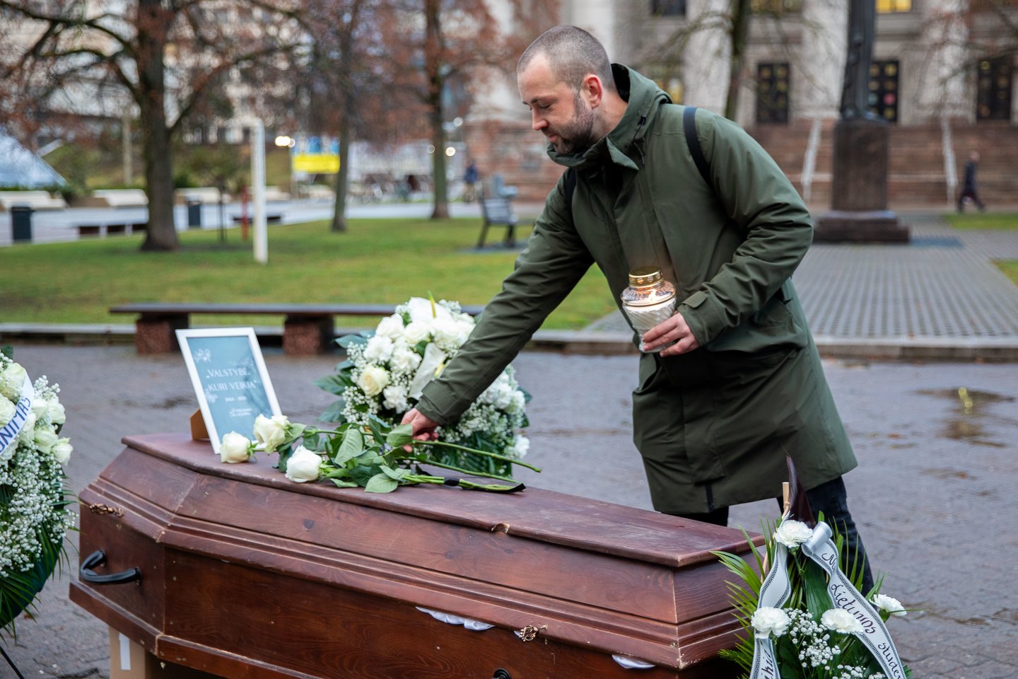   Akcija „In memoriam „Valstybė, kuri veikia“ 2024–2025“<br> G.Vaišvilos (ELTA) nuotr.