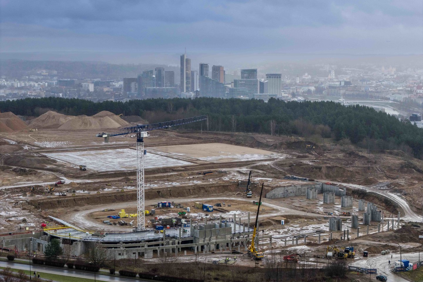 Parodė, kaip dygsta Nacionalinis stadionas.<br>„Naresta“ nuotr.