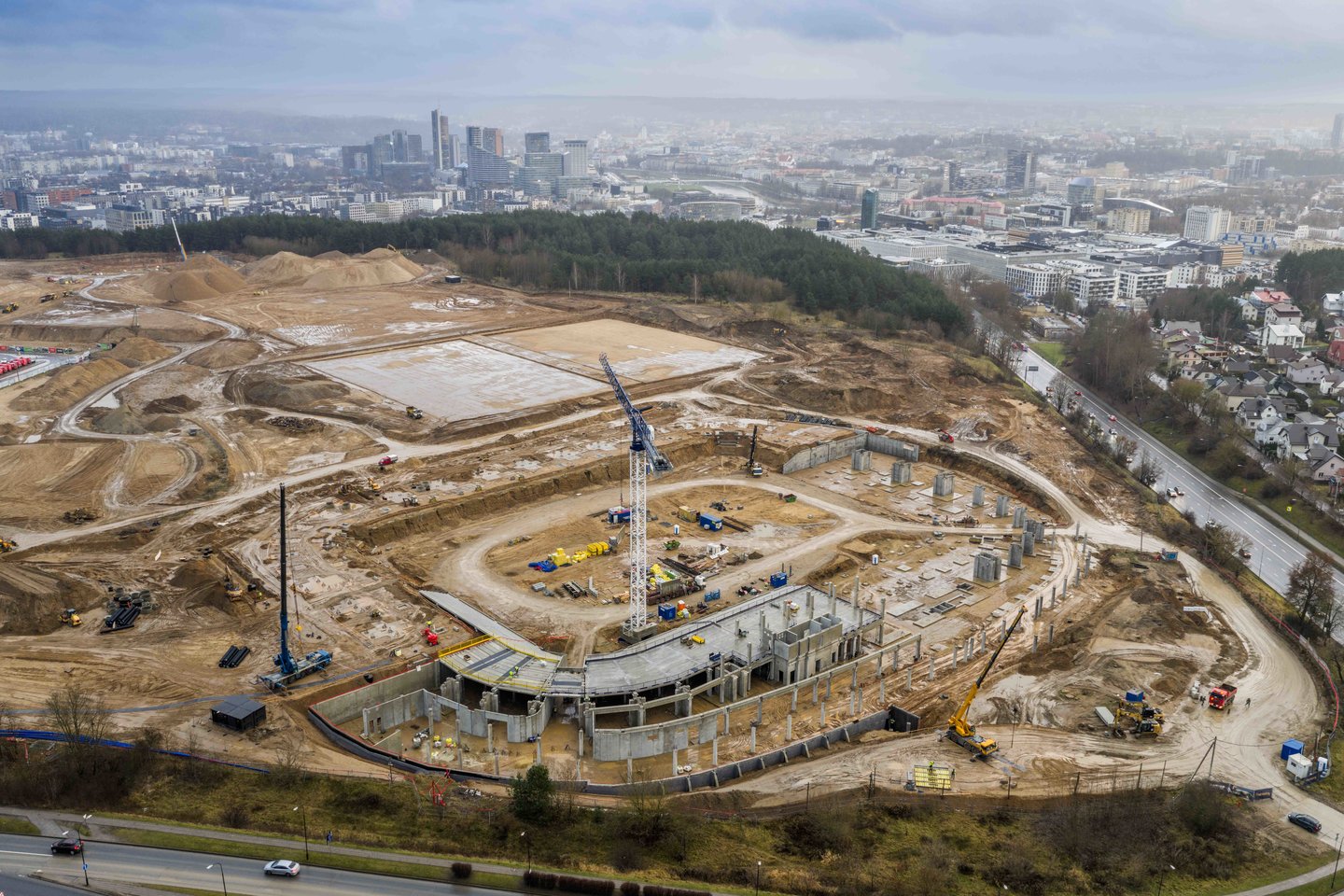 Nacionalinio stadiono statybos.<br>„Naresta“ nuotr.