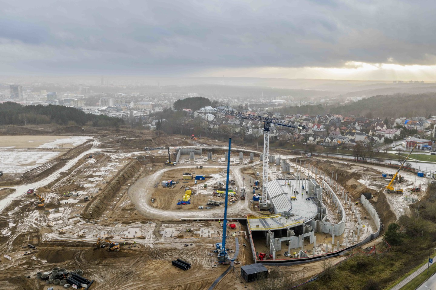 Nacionalinio stadiono statybos.<br>„Naresta“ nuotr.