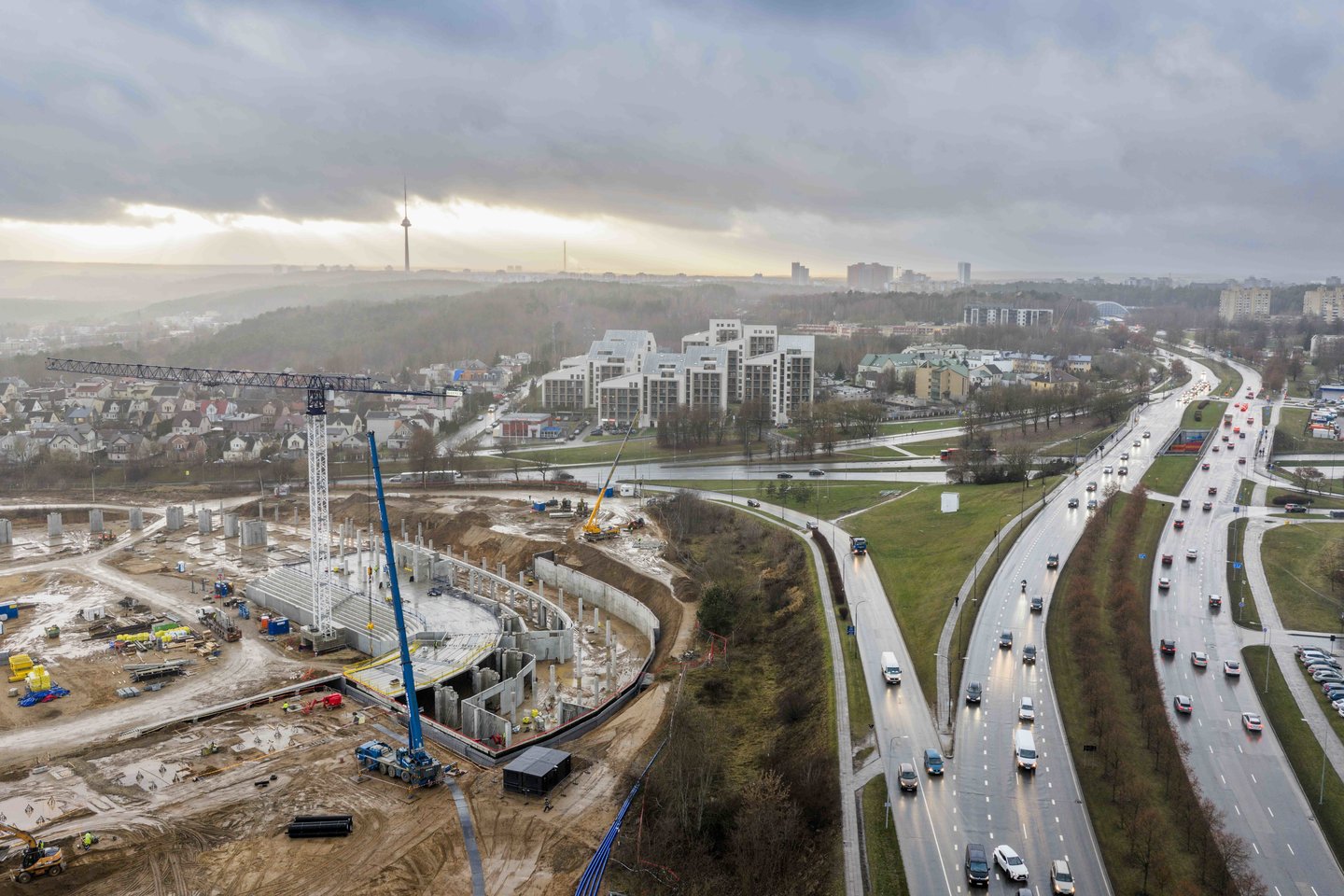 Nacionalinio stadiono statybos.<br>„Naresta“ nuotr.