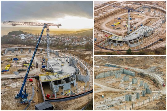 Kaip dabar atrodo Nacionalinio stadiono statybvietė: užbaigtas svarbus etapas