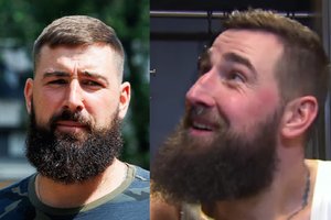 Išgirdęs trenerio žodžius J. Valančiūnas pradėjo šypsotis: „Jis meluoja, negražu“