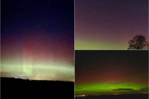 Virš Lietuvos sužibo Šiaurės pašvaistė: pasigrožėkite gyventojų užfiksuotais kadrais
