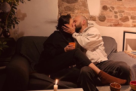 Meilė sklando ore! Instagrame – pirmoji, labai jausminga Jazzu ir Tado Gryn akimirka