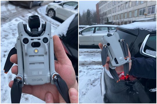 Greta Vilniaus oro uosto vėl sulaikytas drono operatorius