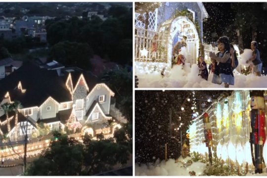 Tapimas močiute paskatino kūrybai: namus pavertė šventine pasaka su tūkstančiais lempučių