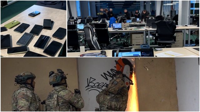 Vaizdai lyg iš veiksmo filmo: išardė organizuotą tinklą, kurio nariai apgaudinėjo žmones visoje Europoje