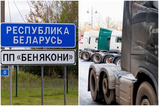 „Linava“ vežėjus ragina teikti oficialią informaciją apie Baltarusijoje įstrigusius vilkikus