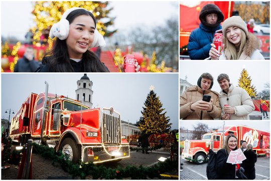 Legendinis „Coca-Cola“ karavanas – jau sostinėje: užfiksavo, kokios magiškos pramogos slypi jo viduje