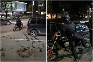 Teismas leido suimti ant šaligatvio Panevėžyje pėsčiąjį partrenkusį ir iš karto pasprukusį įžūlų motociklininką