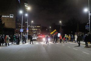 Tūkstančiai žmonių, dainos ir plakatai: prie Seimo – pagrindinė protesto diena