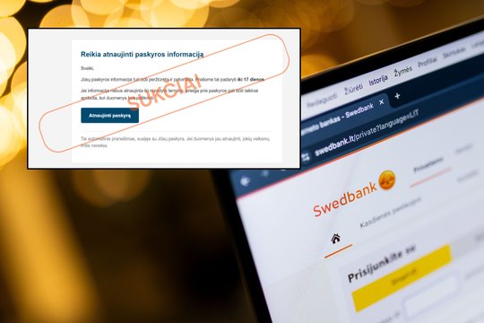 Apsimeta banku ir bando pasiekti jūsų sąskaitą: įspėja klientus dėl sukčių pinklių