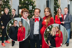 Į V. Poderytės kalėdinį vakarą plūdo žinomi veidai: atvyko ir retai matomas L. Pobedonoscevas