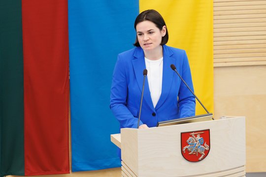 J. Olekas apie sprendimus dėl S. Cichanouskajos apsaugos: toliau remsime Baltarusijos demokratines jėgas