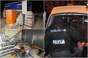 Sutriuškintas didžiulis pogrindžio prekybos tinklas: alkoholio upės tekėjo tūkstančiams uždaros grupės klientų
