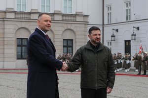 Iš V. Zelenskio – perspėjimas Lenkijai