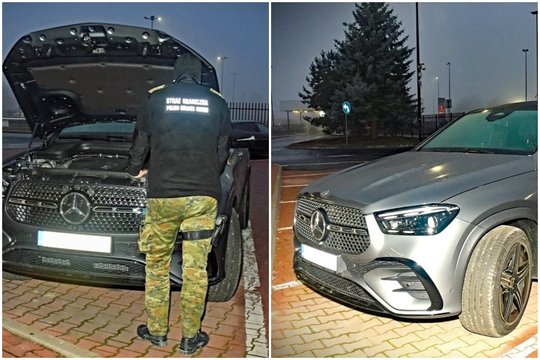 Lenkijoje sučiuptas lietuvis, kuris į Baltarusiją bandė išvaryti vogtą visiškai naują ir labai brangų „Mercedes-Benz“