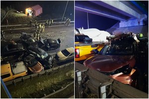 Lenkijoje – tragiška avarija: greitkelyje susidūrė beveik 20 automobilių